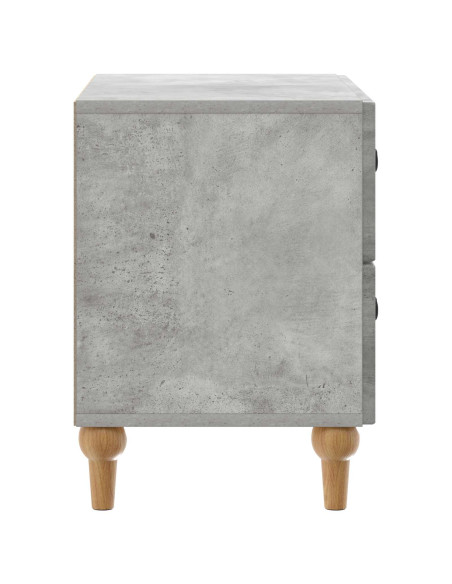 Armadio da Notte con cassetto Grigio Cemento 62 x 34,5 x 48 cm