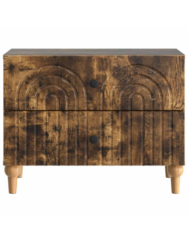 Armadio da Notte con cassetto Rovere Fumo 62 x 34,5 x 48 cm