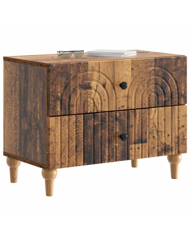 Armadio da Notte con cassetto Legno antico 62 x 34,5 x 48 cm