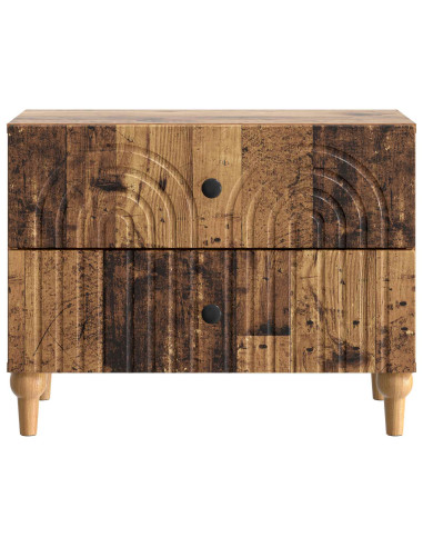 Armadio da Notte con cassetto Legno antico 62 x 34,5 x 48 cm