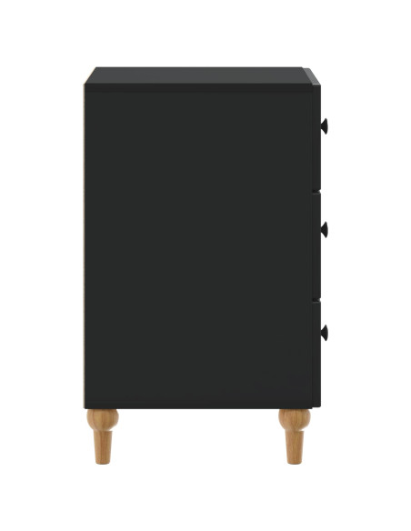Armadio da Notte Nero 43x 41 x 66,5 cm Legno ingegnerizzato