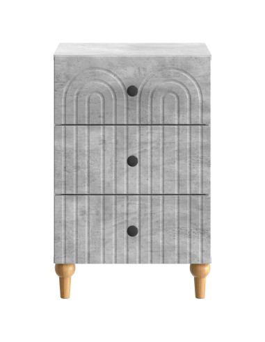 Armadio da Notte con cassetto Grigio Cemento 43x 41 x 66,5 cm