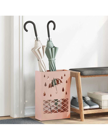 Supporto per Ombrellone Rosa 28 x 12 x 41 cm Acciaio