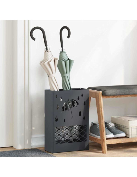 Supporto per Ombrellone Antracite 28 x 12 x 41 cm Acciaio
