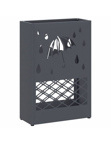 Supporto per Ombrellone Antracite 28 x 12 x 41 cm Acciaio