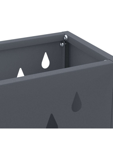 Supporto per Ombrellone Antracite 28 x 12 x 41 cm Acciaio