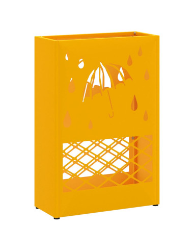 Supporto per Ombrellone giallo senape 28 x 12 x 41 cm Acciaio