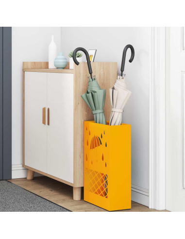 Supporto per Ombrellone giallo senape 28 x 12 x 41 cm Acciaio