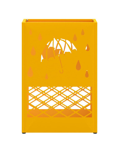Supporto per Ombrellone giallo senape 28 x 12 x 41 cm Acciaio