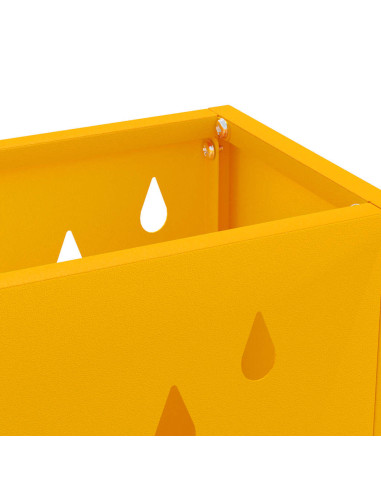 Supporto per Ombrellone giallo senape 28 x 12 x 41 cm Acciaio