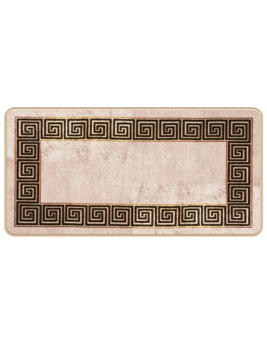 Runner Tappeto MARSA Nero 50 x 100 cm Poliestere e PVC