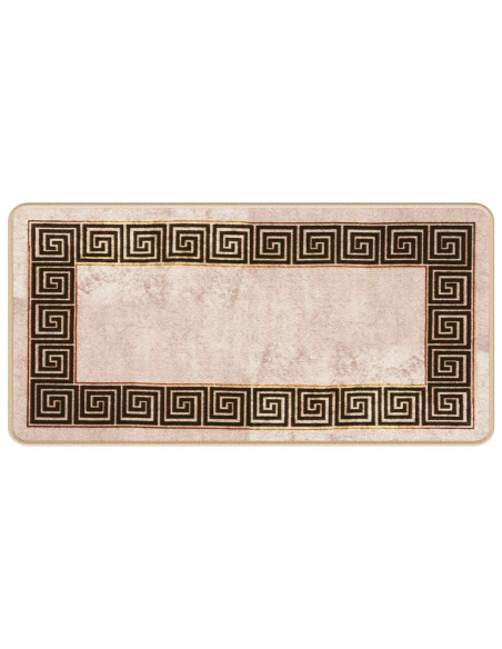 Runner Tappeto MARSA Nero 50 x 100 cm Poliestere e PVC