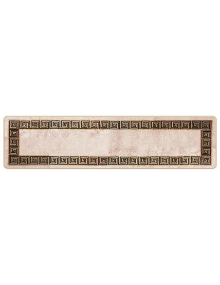 Runner Tappeto MARSA Nero 50 x 200 cm Poliestere e PVC