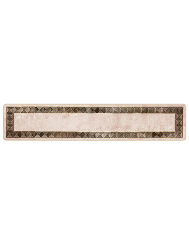 Runner Tappeto MARSA Nero 50 x 250 cm Poliestere e PVC