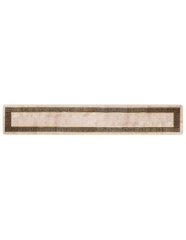 Runner Tappeto MARSA Nero 50 x 300 cm Poliestere e PVC
