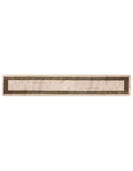 Runner Tappeto MARSA Nero 50 x 300 cm Poliestere e PVC