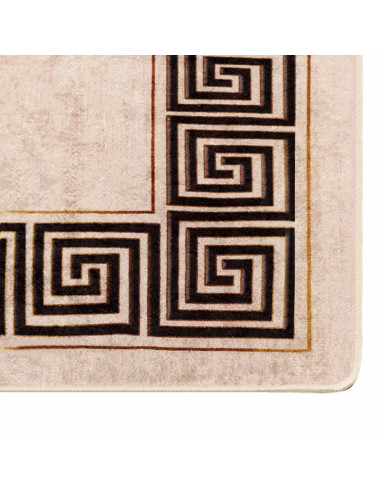 Runner Tappeto MARSA Nero 50 x 300 cm Poliestere e PVC