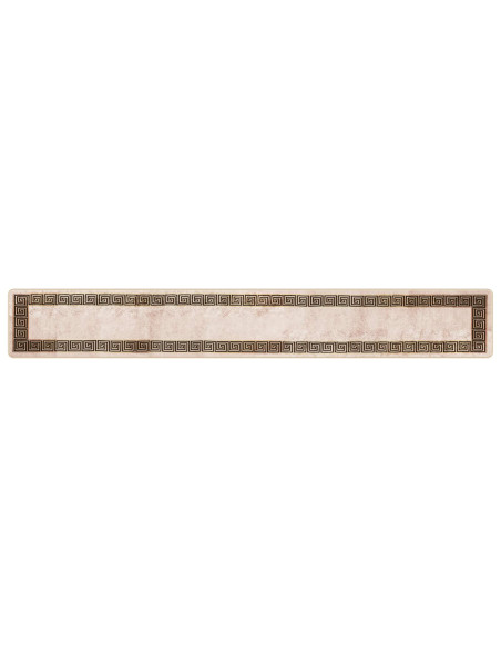 Runner Tappeto MARSA Nero 50 x 350 cm Poliestere e PVC