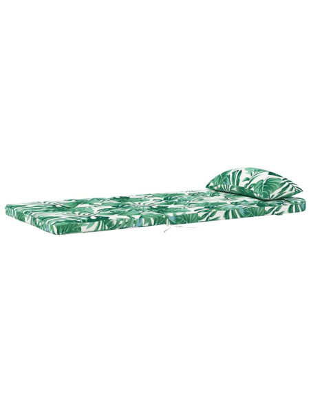Cuscini per sedie Foglia 2 pcs Motivo Foglia 58 x 77 x 4,5 cm