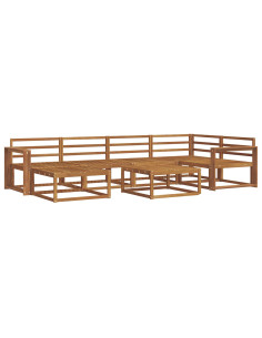 Set di divani da esterno 7 pcs Naturale 2