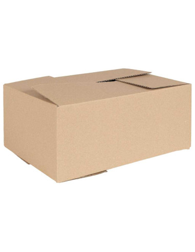 Scatola Pieghevole 50 pcs Naturale 35 x 24 x 15 cm Cartone