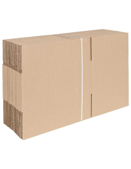 Scatola Pieghevole 50 pcs Naturale 30 x 21,5 x 14 cm Cartone