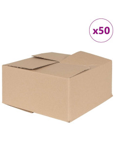 Scatola Pieghevole 50 pcs Naturale 30 x 30 x 15 cm Cartone 2