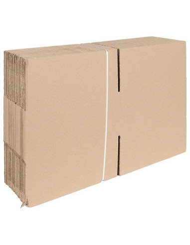 Scatola Pieghevole 50 pcs Naturale 30 x 30 x 15 cm Cartone