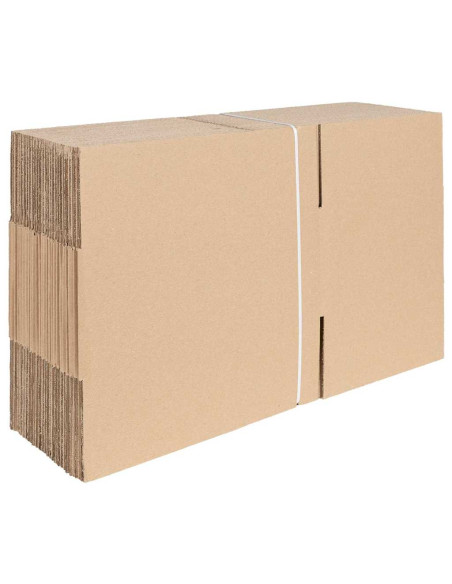 Scatola Pieghevole 50 pcs Naturale 35 x 24 x 15 cm Cartone