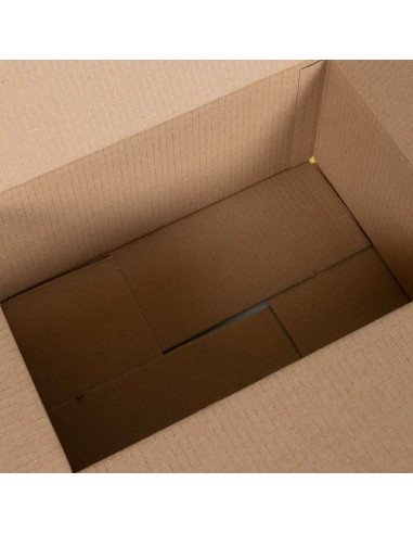 Scatola Pieghevole 50 pcs Naturale 35 x 24 x 15 cm Cartone