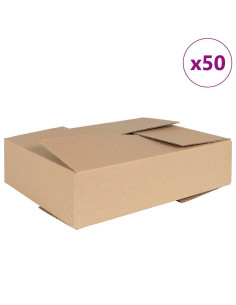 Scatola Pieghevole 50 pcs Naturale 40 x 30 x 10 cm Cartone 2