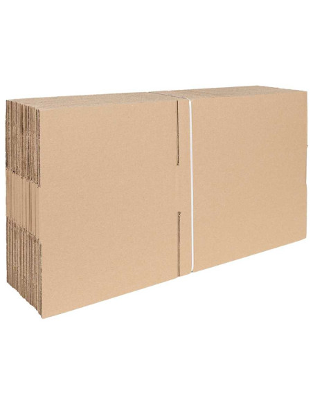 Scatola Pieghevole 50 pcs Naturale 40 x 30 x 10 cm Cartone