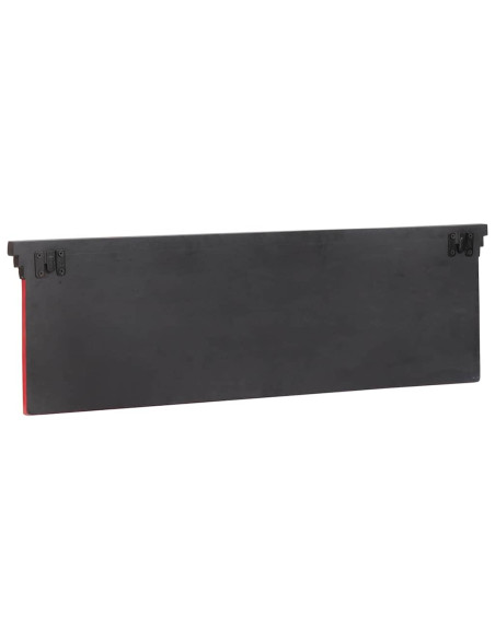 Appendiabiti Nero 80 x 25 x 2 cm Legno di mango massello