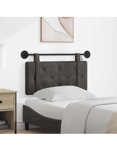Testiera sospesa Con luce LED Nero PU Antico