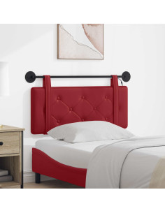 Testiera sospesa Con luce LED Rosso Vino Similpelle