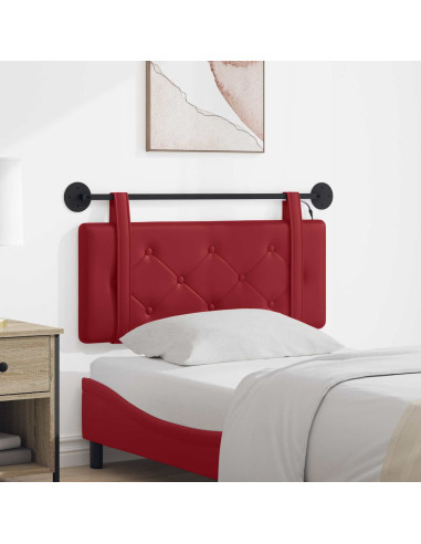 Testiera sospesa Con luce LED Rosso Vino Similpelle