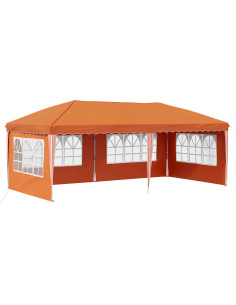 Tenda per feste a pop-up 575 x 289 x 245 cm Arancione 2