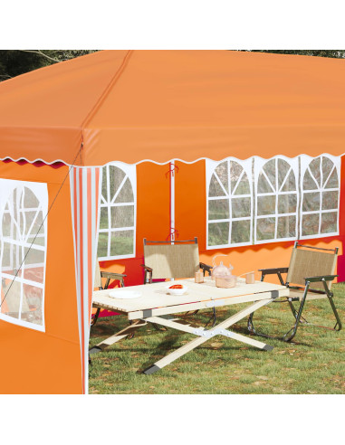 Tenda per feste a pop-up 575 x 289 x 245 cm Arancione