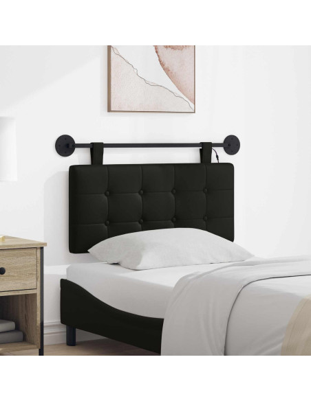 Testiera sospesa Con luce LED Nero Similpelle