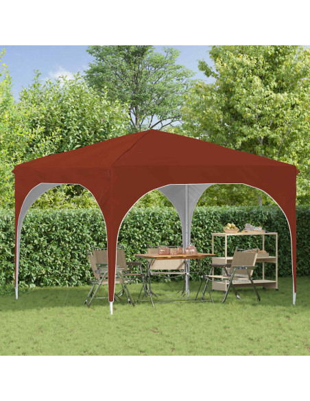 Tenda per feste a pop-up 290 x 290 x 245 cm Terracotta