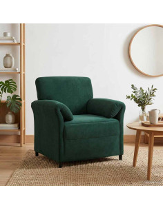 Divano 1 posto Verde Scuro 88 x 83 x 95 cm Velluto