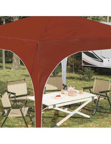 Tenda per feste a pop-up 290 x 290 x 245 cm Terracotta