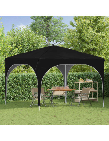Tenda per feste a pop-up 290 x 290 x 245 cm Nero