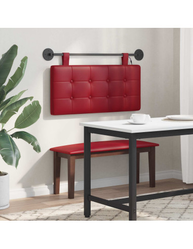 Testiera sospesa Con luce LED Rosso Vino Similpelle