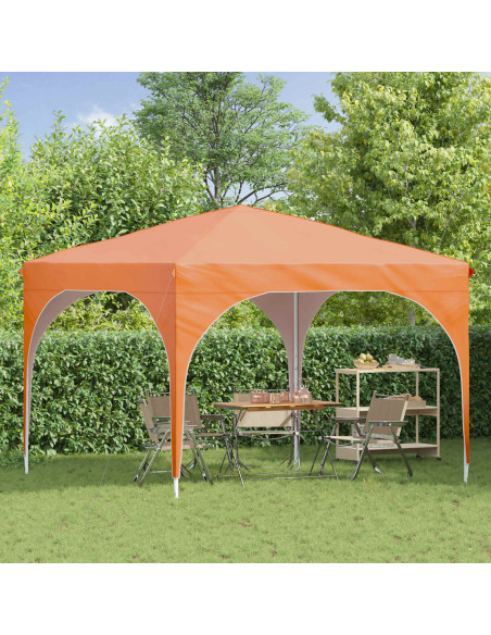 Tenda per feste a pop-up 290 x 290 x 245 cm Arancione