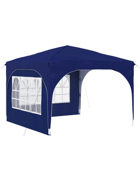 Tenda per feste a pop-up 290 x 290 x 245 cm Blu