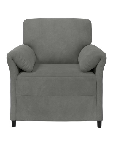 Divano 1 posto Grigio Scuro 88 x 83 x 95 cm Velluto