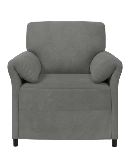 Divano 1 posto Grigio Scuro 88 x 83 x 95 cm Velluto