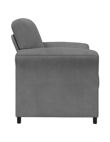 Divano 1 posto Grigio Scuro 88 x 83 x 95 cm Velluto