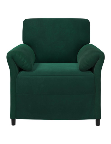 Divano 1 posto Verde Scuro 88 x 83 x 95 cm Velluto